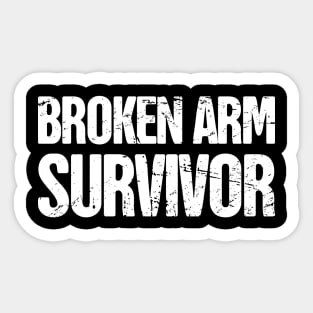 Survivor - Funny Broken Arm Get Well Soon Gift Sticker